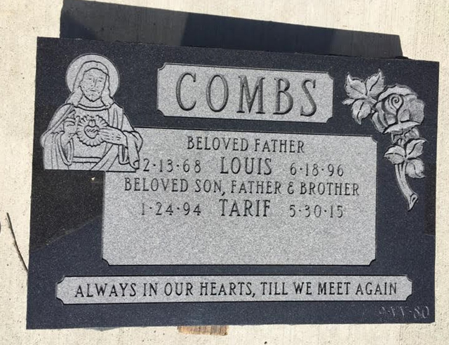 black granite flat grave marker 