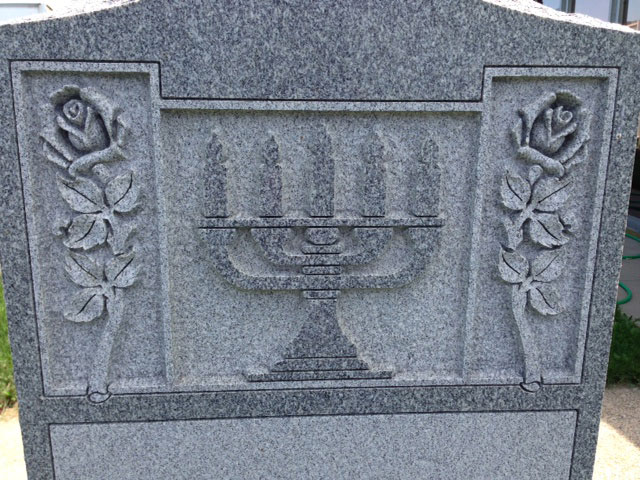 New Jewish upright headstones and memorials