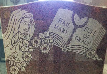 Granite Monument with Epitaph