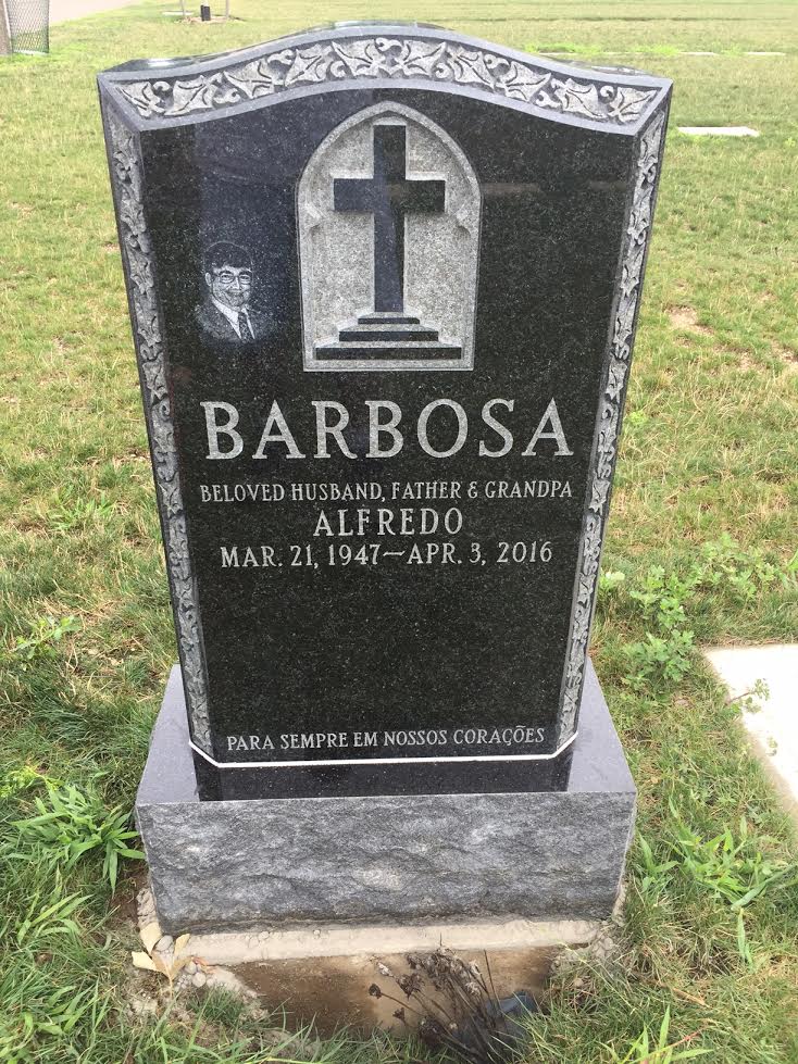 Cross on a headstone