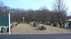 entrance to North Babylon Cemetery