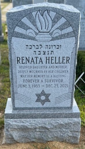 Jewish single upright monument